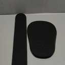 Ergonomic Mouse Pad and Keyboard Wrist Rest with Massage Design, Space-Saving Mouse Pad Wrist Support, Memory Foam Wrist Rest with Non-Slip PU Base for Computer Desk, Black