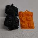 Halloween Skull Cake Pan & Pumpkin Silicone Molds Set  6 Cavity 3D Skull Baking Pan + 6 Halloween Shape Silicone Molds (Pumpkin, Ghost, Bat) for Cakes, Chocolate, Candy, DIY Party Baking