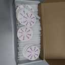 Howemon 150 Church Candles with Drip Protectors for Devotional Candlelight Vigil Service, Box of 150 Candles, Unscented White 5" H X 1/2" D, No Smoke