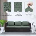 Outdoor Cushion Covers Set,8PCS Patio Furniture Couch Seat Slipcovers, Replacement for Sofa Sectional Chair(CoverOnly)