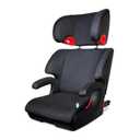 Clek Oobr High Back Booster Seat with Adjustable Headrest, Reclining Design, Latch System, and Retardant-Free Fabric (Latte Ziip)