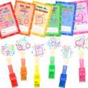 Valentines Day Finger Lights,30 Pack Valentines Day Gifts for Kids Classroom,Game Pattern Glow in the Dark Bulk Party Favors, Exchange Gifts Class Prize Packing Bags Filler