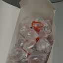 Aodaer 48 Pack Christmas Booze Balls Ornament Fillable Drink Balls with Stickers Clear Round Christmas Tree Decor Ball Water Bottle Bulbs Juice Bottles for Xmas Holiday Party DIY Crafts, Silver