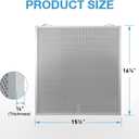 S99010430-003 Grease Range Hood Filters 15-3/4" X 16-7/8" X 3/8" Compatible with Broan Range Hood Filter, Aluminum Filter, Replaces 99010430-003 AP6261942（2 Pack ）