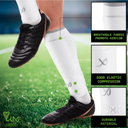 Size Medium. LUX Soccer Sleeves w/FREE Guard Stays for Men/Boys/Youth Compatible w/Soccer Grip Sock