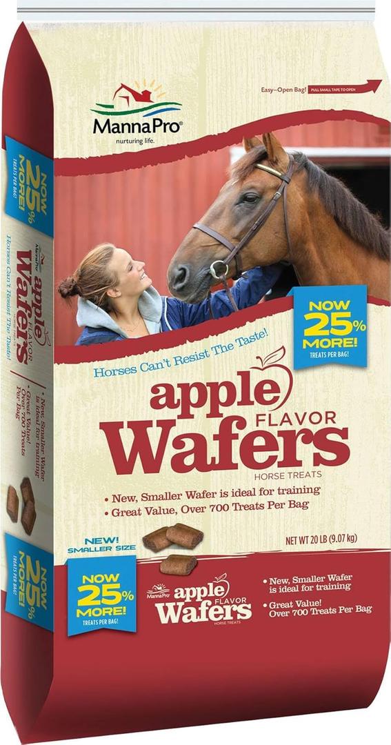 Manna Pro Wafers Horse Treats 20lb Apple