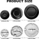 8PCS Cooker Hat Set Oven Gas Hob Burner Crown Flame Cap Kit for Kitchen Gas Hob & Electric Stove Burners 2.17/2.91/3.94 Inch