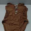 Aqua Eve Women Sexy One Piece Swimsuits Plunge Deep V Neck Cutout Bathing Suits XL