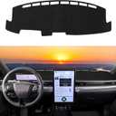 Dashboard Cover Mat Custom Fit for 2021-2024 2025 Ford Mustang Mach-E Dash Cover Nonslip Dash Mat Protector Sunshade No Glare Black