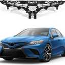 ZXMOTO Compatible With 2021 2022 Toyota Camry SE XSE Front Bumper Upper Grille Grill,Gloss Black