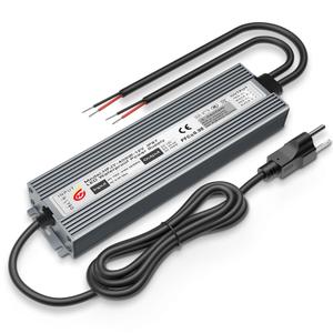 LED Driver 400W Waterproof Power Supply IP67 Transformer, Adapter Converter AC 100V-265V AC to 12V DC 33.3A Low Voltage Output with 3-Prong Plug for LED Light, Computer Project, Outdoor Use