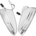 MUNIK 2005-2012 Auxiliary Turn Signal Light Reversing Mirror Light L+R For Mercedes-Benz gl,m class x164 w164 gl350 gl450 gl550 2006-2012 ml300 ml350 ml500 ml63 Replacement # 1649061300,1649061400