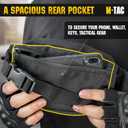 M-Tac Fanny Pack for Men - Small Companion Waist Pack - Tactical Style Belt Bag EDC (Black)