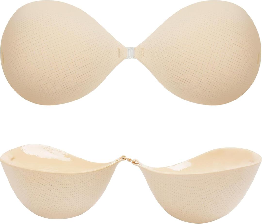 Nimiah Super Thick Adhesive Bra - Instant Volume Sticky Bra for Flat Chest Unisex, Mastectomy, Transgender Beginner