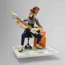 Guitar with Vintage Music Guitar Building Set-Collector's Guitarist Figurine & Electric Guitar Amp for Adults, 323pc Brick