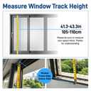 35.4-37.4 Inch White Vertical Window Exhaust Fan for Sliding Windows