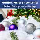 3 Pack Fake Snow Fluff Sheet  45 sqft Fluffy Cotton-Like Christmas Snow for Mantle, Tabletop, Winter Village, Tree Base & Nativity Display Decoration