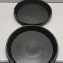 2 Pack Plant Saucer 14 Inch, Durable Plant Trays for Pots, Plant Drip Trays, Plant Water Catcher Tray for Plants, Plastic Plant Saucers for Indoors no Holes (Black)