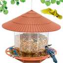 Bird Feeders for Outdoors Squirrel Proof Bird Feeder Hanging for Outside, Wild Bird Feeders Garden Yard Decoration, Easy Clean and Fill, Large Capacity for Bird Lovers