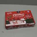 Max Fun 12Pcs Christmas Glasses Glitter Holiday Party Glasses Frames Christmas Decoration Accessories Costume Eyeglasses for Christmas Parties Holiday Favors (One Size Fits All)