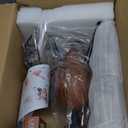 Red Wood Table Lamp Desk Lamp for Living Room Home Office, Modern Nightstand Table Lamp for Bedroom, Farmhouse Vintage Decorative Bedside Lamp