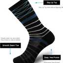 ONKE Merino Wool Socks for Women Ladies Cushion Crew Medium Weight Colorful Comfy Outdoor Trail Hiking Hike All Seasons Warm (9-11, Multicolor3)
