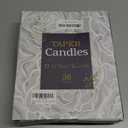 YOROXRG 36 Pack Ivory White Taper Candles, 7-8 Hours Burn Time, Unscented, Smokeless and Dripless, 0.8 x 10 Inch Dinner Candle Set for Household, Wedding, Party and Home Dcor Candlesticks