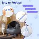 120 Count Cat Litter Box Bags for Neakasa and PetPivot Open Self-Cleaning Cat Litter Boxes, Extra Thick Heavy Duty Liners Replacement, Unscented, 27" x 13", Holds 22 lbs