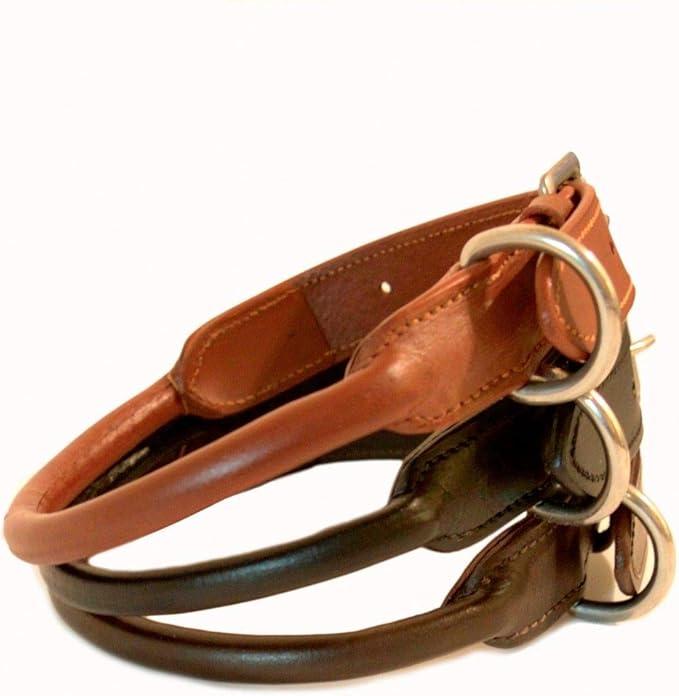 SIE Rolled Leather Dog Collars (10'', Black) SIE Rolled Leather Dog Collars (10'', Black)