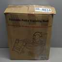 Primlect Space-Saving Potty Training Seat with Ladder, Adjustable Step and Toilet Seat Height, Top Handles for Easy Climbing, Easy to Carry, Portable Toddler Toilet Trainer for Small Bathrooms (Gray)