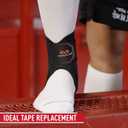 McDavid Stealth Lace-Free Ankle Brace, Lightweight Support and Stability with Flex-Support Stays for Cleats, Men and Women, Large