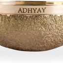ADHYAY Kansa Vatki for Foot Massage (Bronze Bowl) Ayurvedic Detox Foot Massager and Therauptic Tool for Deep Cleaning Ancient Indian Technique