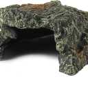 IBWell Resin Reptile Rock Cave, Lizard Tank Dcor, Gecko Hide Reptile Hideout for Small Turtle Accessories for Tank, Leopard Gecko, Lazard Hideout