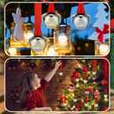 Bencailor 24 Pcs 2025 Christmas Believe Bells 1.5 Inch Silver Ornament for Christmas Tree Xmas Polar Jingle Bell Mini Metal Hanging Sleigh Ornament with Ribbon for Xmas Tree Wreath Crafts Gifts