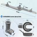 154568002 Dishwasher Lower Spray Arm -Complete with 5304518968 Support & 5304506518 Filter-Compatible with Frigidaire Electrolux Dishwasher Bottom Lower Spray Arm 5304517203 154250901 154414101