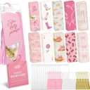 50PCS Pink Bow Bookmarks, Paper Bookmark Bulk 6" x 2" Funny Bookmarks for Women, Gift for Book Lover, Cute Book Marks for Reader Booklovers Students Schools Gifts (Bow)