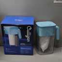 Culligan with ZeroWater Technology 10-Cup Water Filter Pitcher Includes 5-Stage Advanced Water Filter, IAPMO Certified to Reduce Lead, Total PFAS, Mercury, Fluoride, and Chlorine - Aqua