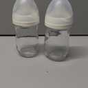 Natural Glass Baby Bottle Gentle & Extra Slow Flow, Newborn Breastfeeding Bottle with Anti Colic Nipple for 0 Months Babies, Includes S Nipples, (5Oz, 2 Packs)