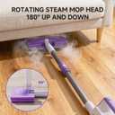 AAOBOSI Steam Mop, 1300W Powerful Detachable Handheld Steamer with 350ml Tank, 11 Multi-purpose Accessories, 23FT Power Cable, Steam Mops for Floor Cleaning, Tiles, Windows, Carpets, Furniture