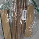5/8 Diameter Curtain Rods 30-90 Inch, for 30-84 Inch Windows, Adjustable Splicing Wood Grain Curtain Rods for Windows with Brackets, Window Rod Long Small Curtains Rod, 1 Pack
