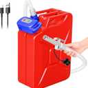 Fuel Transfer Pump Electric With Auto-Stop Sensor Leak Protection, 3.2GPM 72" Long Hose Lithium Battery Rechargeable Portable Automatic Gas Can Pump, for Gasoline/Diesel/Kerosene/Water, Blue