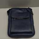 Medium & Small Crossbody bag for men shoulder bag mens purse satchel leather messenger bag gift (Navy)