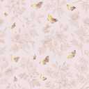 VEELIKE Soft Pink Floral Wallpaper Peel and Stick Butterflies and Flowers Wallpaper for Girls Bedroom Nursery 17.7''x118'' Self Adhesive Wildflowers Wall Paper Pink Contact Paper for Cabinets Drawers