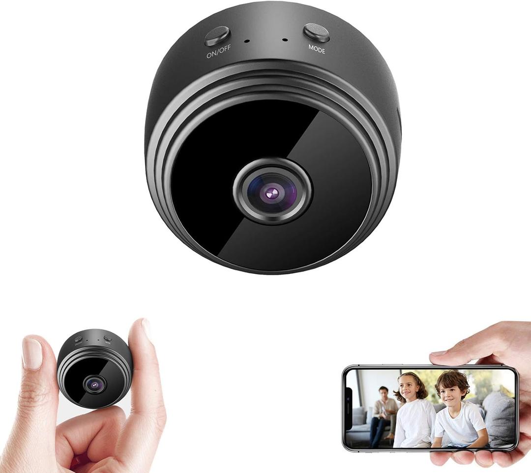 32GB Mini HD 1080P Wireless Hidden Camera,Home WiFi Remote Security Cameras,Smart Motion Detection ,Instant Push Notifications, Remote Playback,Magnetic Feature,Night Vision Spy Camera