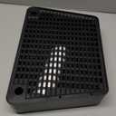 Vesici Adjustable 3 Steps Litter Box Ramp with 20 Waste Bags Pet Steps for Cats with Filter Function Non Slip Cat Litter Stair for Automatic Box Small Elder cat(Black)