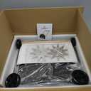 Lineware 22.5-Inch Lawn Aerator with Weight Bag, Heavy Duty Push Spike Aerator with 4 Wheels, Aerator Lawn Tool with 42.2" Steel Handle, Manual Aerator Lawn Tool with Foam Armrests, for Lawn, Garden and Yard