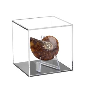 Clear Acrylic Souvenir Collectables Display Case Holder Box, Acrylic Easel Display Stand Box and Stand Holder for Watches Capsules Challenge Medals Chips Photo Crystal Carvings Display