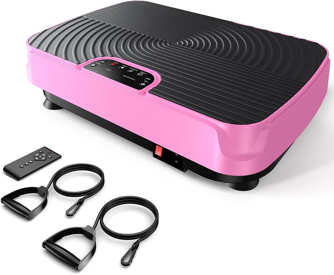 2025 Upgrade Vibration Plate Exercise Machine for Lymphatic Drainage,400Lbs Capacity Full-Body Workout Platform Vibrating Plate Pilates Equipment,Home Workout Equipment for Fitness Weight Loss