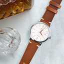 Ritche Christmas Gift Quick Release Leather Watch Band 18mm 20mm 22mm Genuine Watch Strap for Men and Women, White Elephant Gifts, Stocking Stuffers For Men