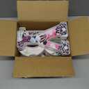 Realspring Baby Shower Sign Babe Marquee LED Letters Battery Operated Light up Centerpieces Glowing Home Table Party Decor for Boy Girl Gender Reveal Birthday, 8.26''(Leopard,Pink)